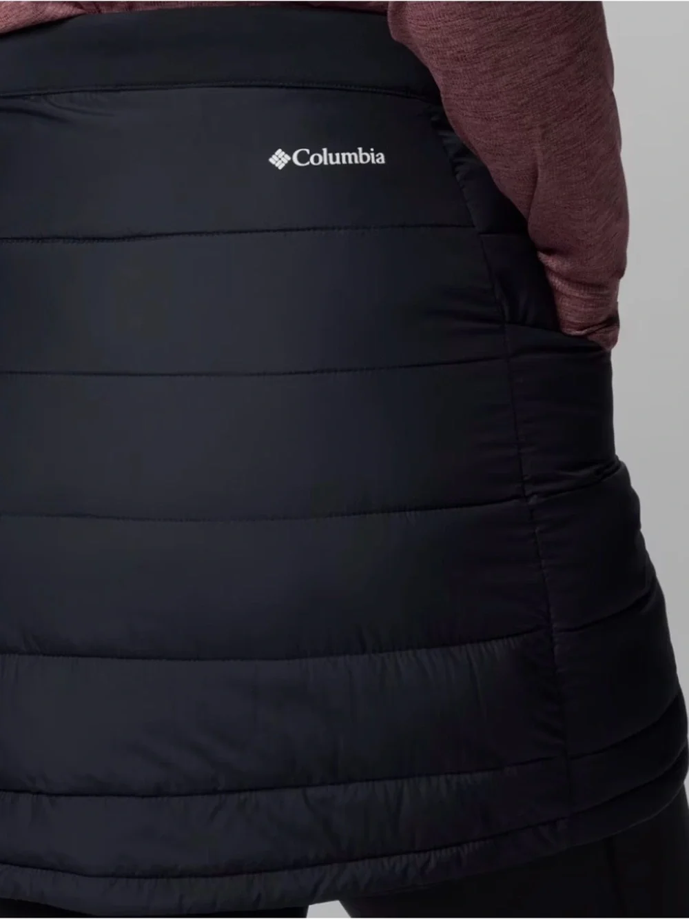 Columbia Black Quilted Insulated Mini Women's Powder Lite